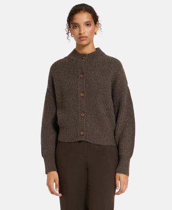 Wool-blend cardigan