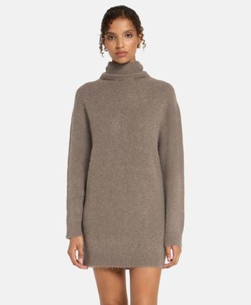 Wool-blend dress