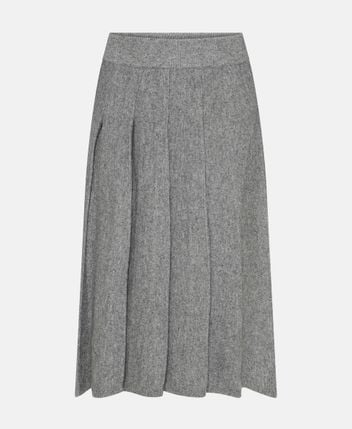 Wool-blend skirt
