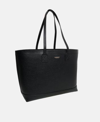 Leather tote bag