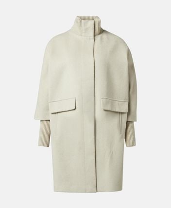 Wool-blend coat