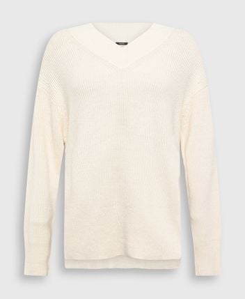 Linen-blend pullover