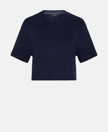 Linen-blend t-shirt