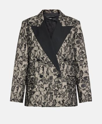 Silk-blend blazer