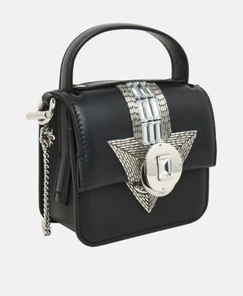 Leather cross body bag Festi