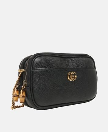 Leather cross body bag Double G Super Mini