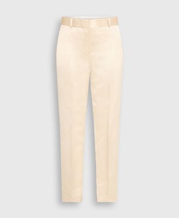 Satin trousers Ecru
