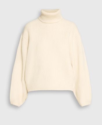 Wool-blend rollneck