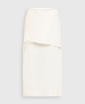 Wool-blend skirt