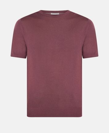 Short-sleeved wool pullover