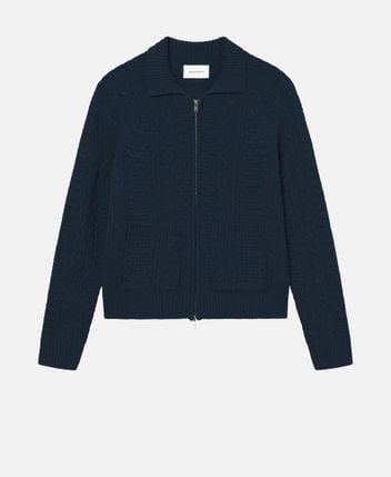 Wool-blend cardigan
