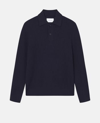 Woolen polo shirt