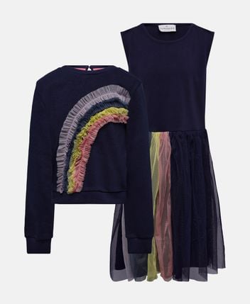 Dress and sweatshirt set