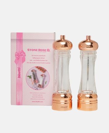 Salt and pepper mill set Stonerose