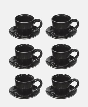 Espresso cup and saucer Nordic Coal