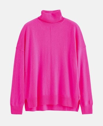 Wool pullover Fuchsia
