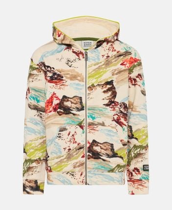 Hooded sweat jacket