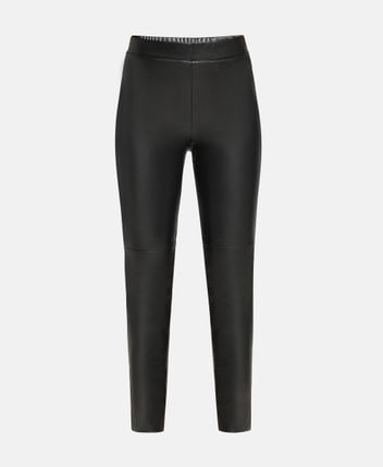 Leather-look leggings