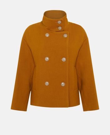 Wool coat Glacis