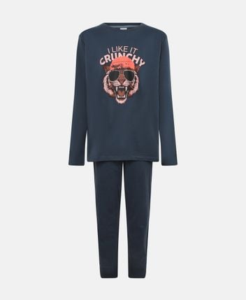 Long-sleeved shirt and trousers set