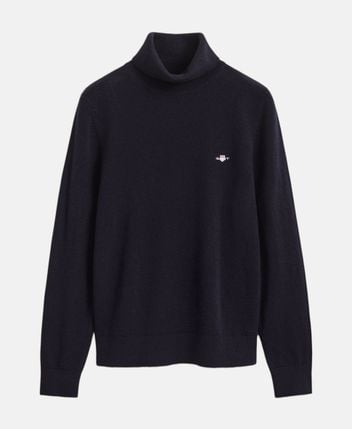 Wool-blend rollneck