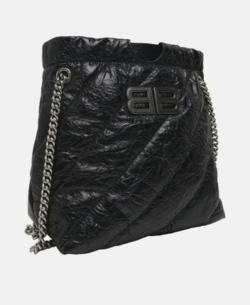 Leather shoulder bag