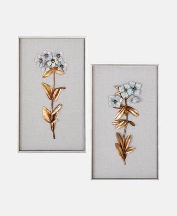 Wall decoration Fiore Argento