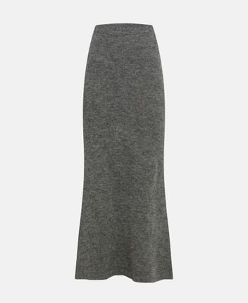 Wool-blend skirt