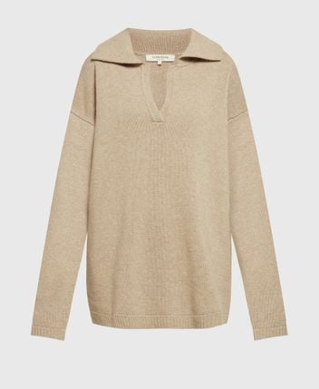 Woolen long-sleeved polo Bennet