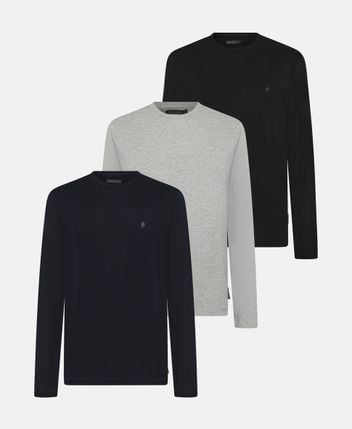 Long-sleeved top, pack of 3