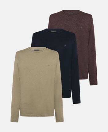 Long-sleeved top, pack of 3