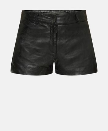 Leather shorts