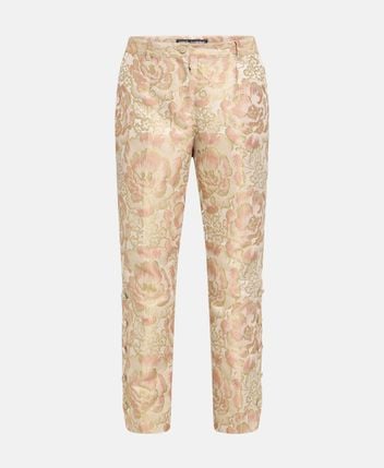 Silk-blend trousers