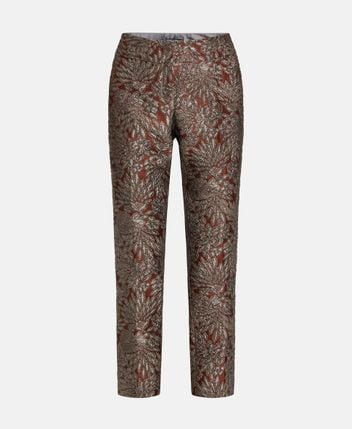 Silk-blend trousers