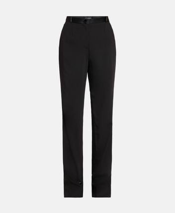 Wool-blend trousers