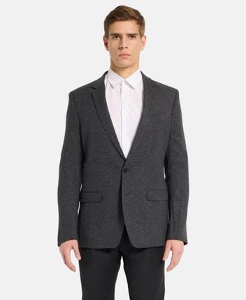 Wool-blend suit jacket