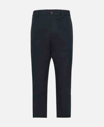 Linen-blend trousers