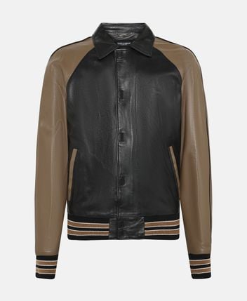Leather blouson