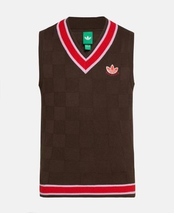 Wool-blend sleeveless pullover