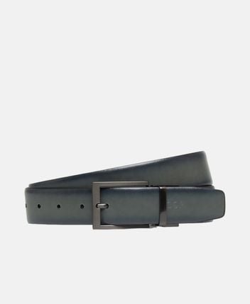 Reversible leather belt Turning