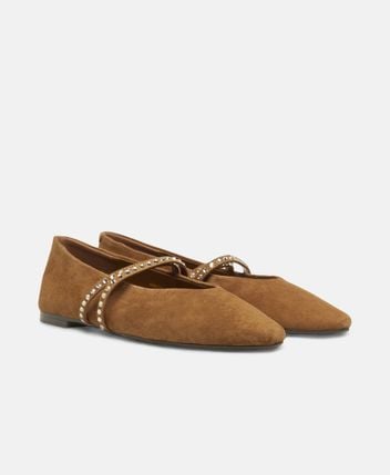Ballerina flat with straps