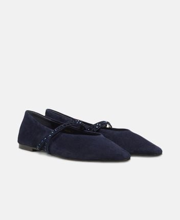 Ballerina flat with straps