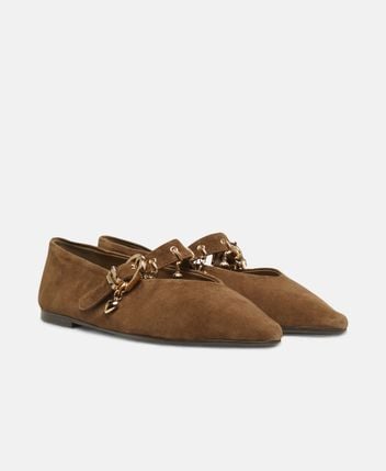 Ballerina flat with straps
