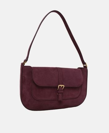 Leather shoulder bag Miranda Sour