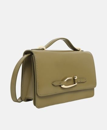Leather cross body bag Nara Mangrove