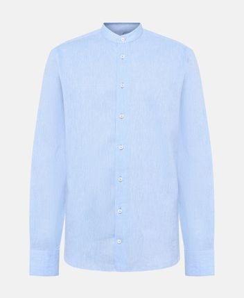 Linen-blend long-sleeved shirt - tailored fit Rem