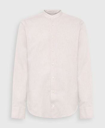 Linen-blend long-sleeved shirt - tailored fit Rem
