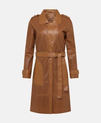 Leather coat