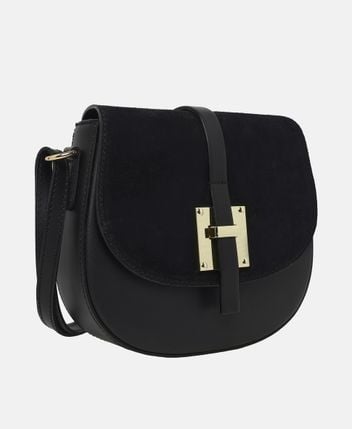 Leather cross body bag