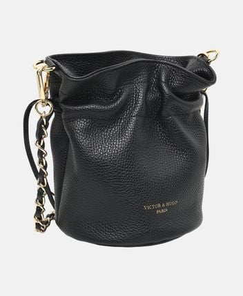 Leather bucketbag